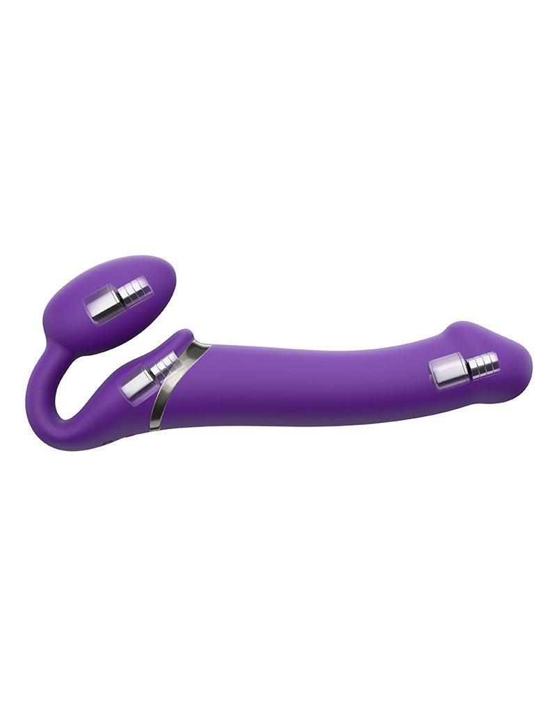 Strap-On-Me - Strap-on vibrador sin tirantes - 3 motores - Morado-Erotiekvoordeel.nl