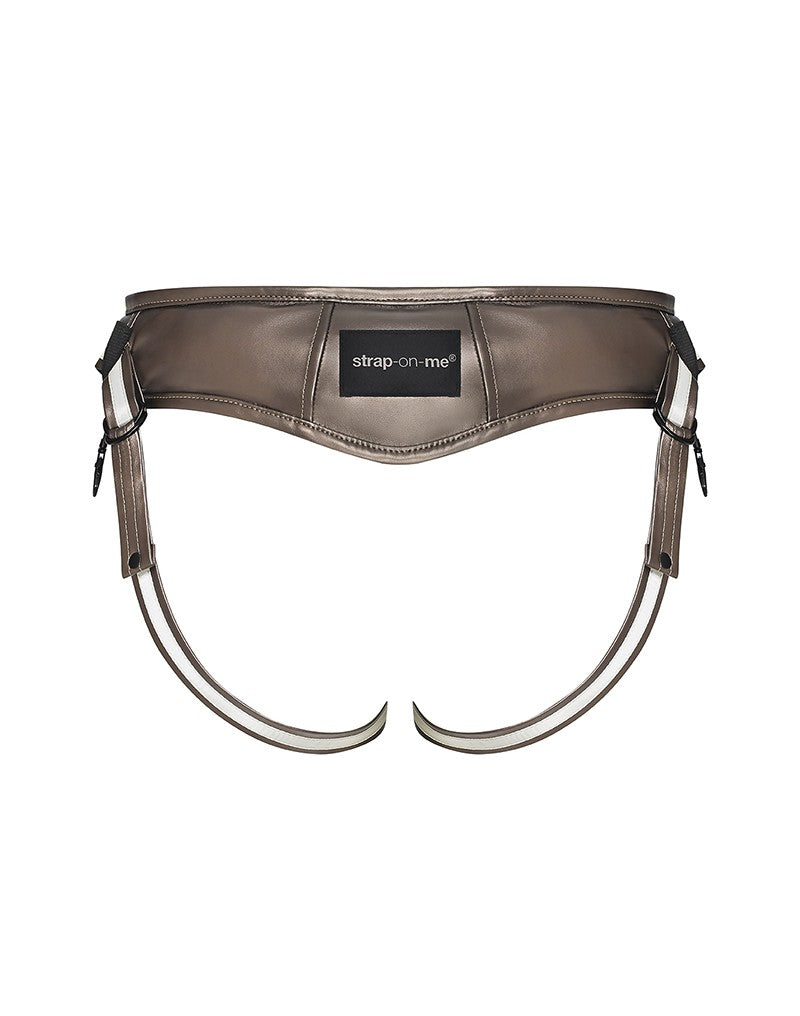 Strap-On-Me - Desirous - Strapon Harnas - PVC Leatherette - Bronskleurig-Erotiekvoordeel.nl