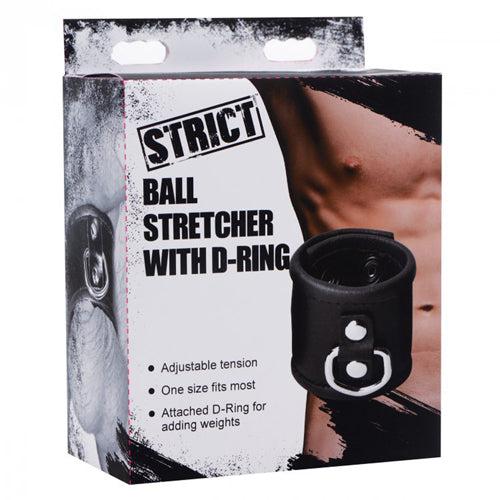 Strict - Kunstleren Ball Stretcher Met D-ring-Erotiekvoordeel.nl