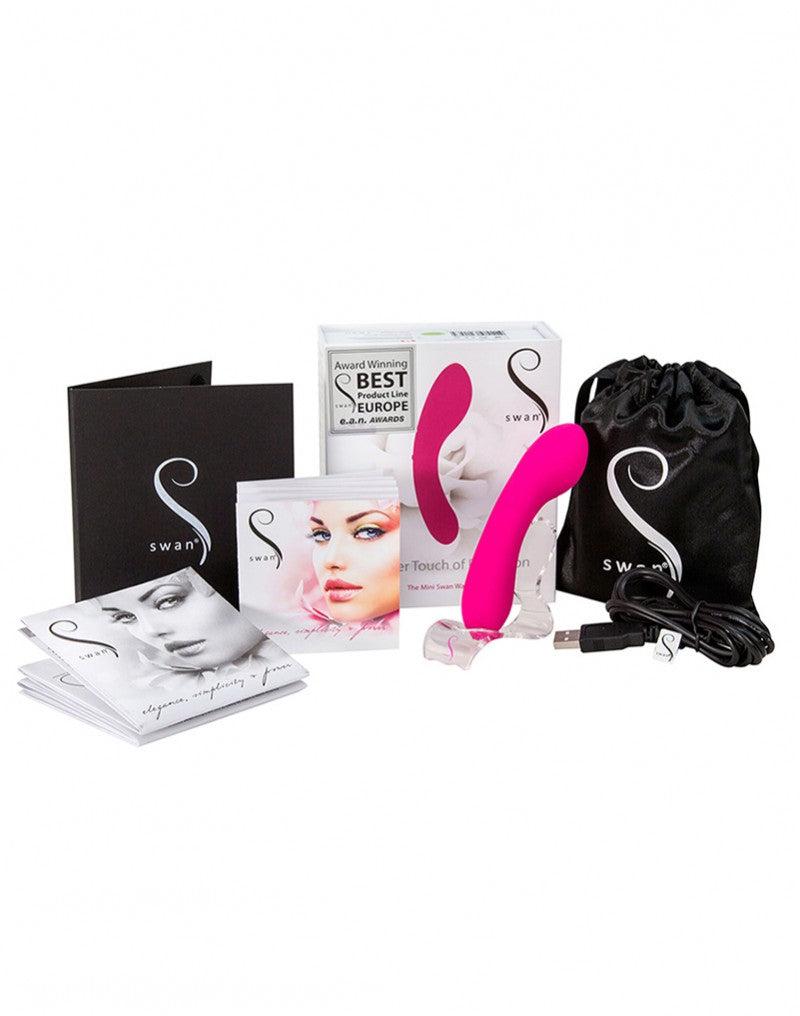 Swan - The Mini Swan Wand Vibrator - Roze-Erotiekvoordeel.nl