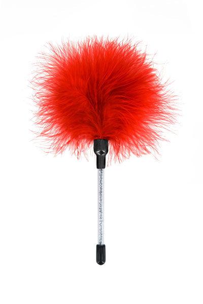 Sweet Caress - Solleticatore Rosso con piumette - Erotiekvoordeel.nl