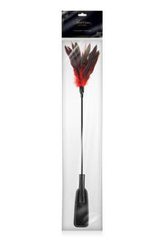 Sweet Caress - Zweepje En Streelveer In 1 - Rood-Erotiekvoordeel.nl