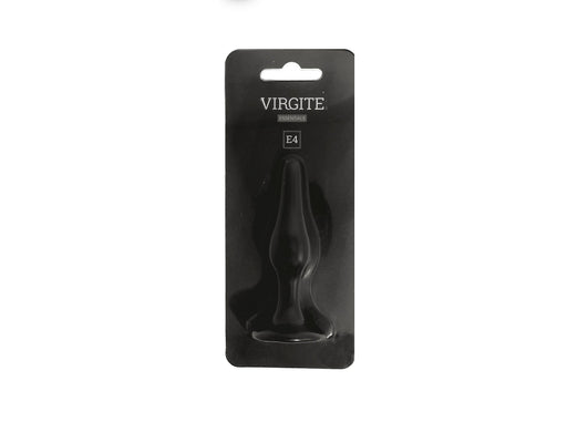 Virgite - Buttplug Met Zuignap 11,5 cm - Zwart-Erotiekvoordeel.nl