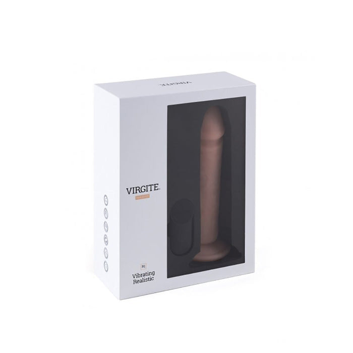 Virgite - Vibrerende Dildo Met Afstandsbediening 21 x 6 cm - Lichte Huidskleur-Erotiekvoordeel.nl