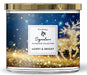 Woodbridge - Luxe Geurkaars Kerst Met 3 lonten MERRY & BRIGHT - kastanje kruidnagel vanille amber-Erotiekvoordeel.nl