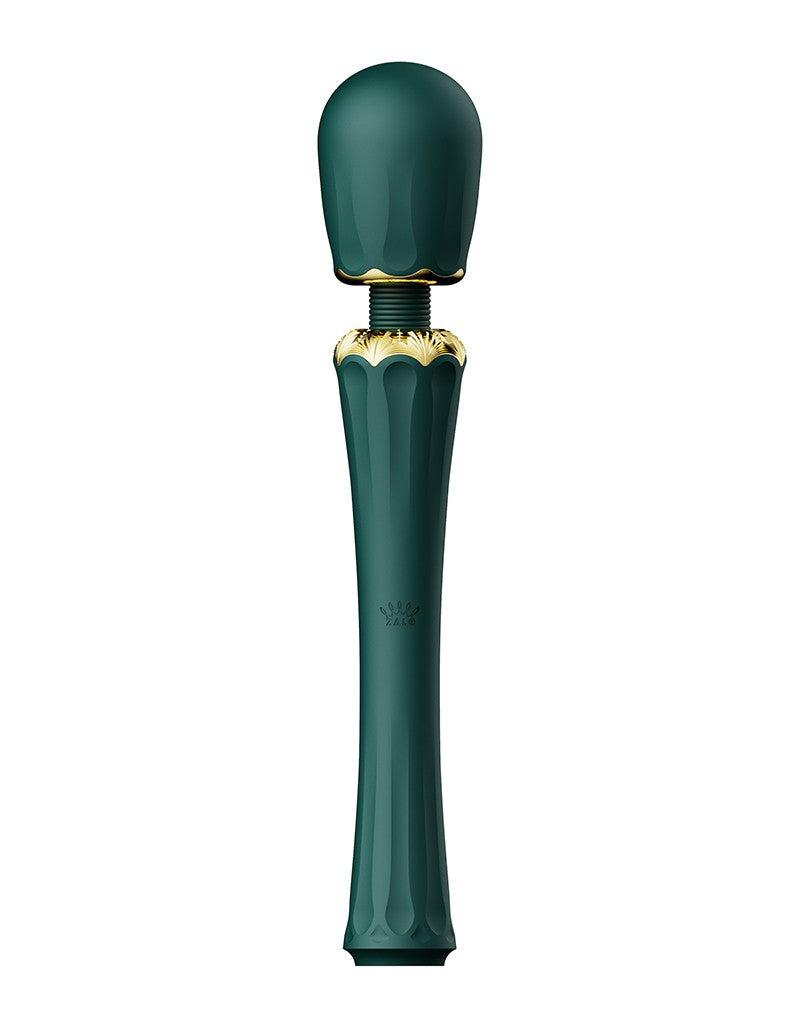 Zalo - Kyro - wibrator typu wand - z 2 końcówkami - szmaragdowozielony-Erotiekvoordeel.nl