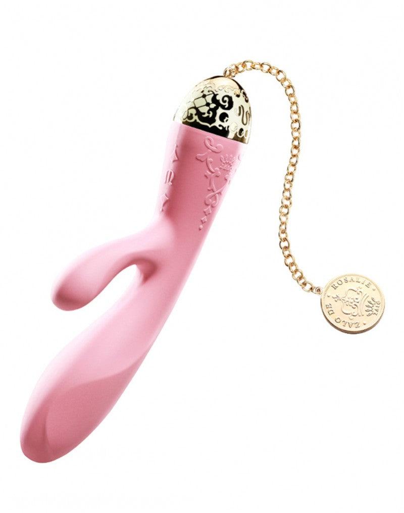 Zalo - Rosalie - Vibratore Rabbit con controllo tramite app - Rosa-Erotiekvoordeel.nl