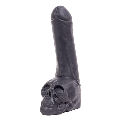 Zwarte Dildo Met Doodshoofd - Skull Dildo - 28,5 x 6,5 cm - Zwart-Erotiekvoordeel.nl
